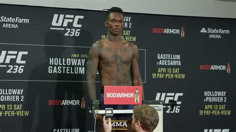 israel adesanya weight in pounds
